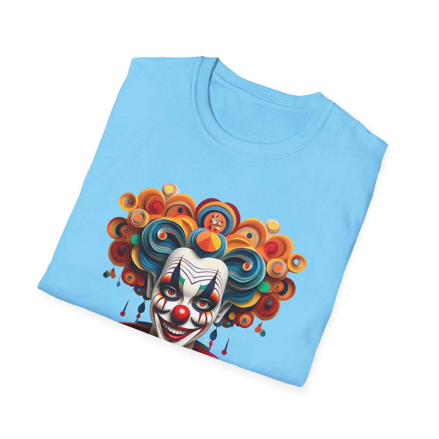 Clown Shirt, T Shirt with Clown, Funny Man Shirt, Tee Shirt with Funny Man, Circus Shirt, Shirt with Circus, Scary Man Shirt, Shirt with Scary Man