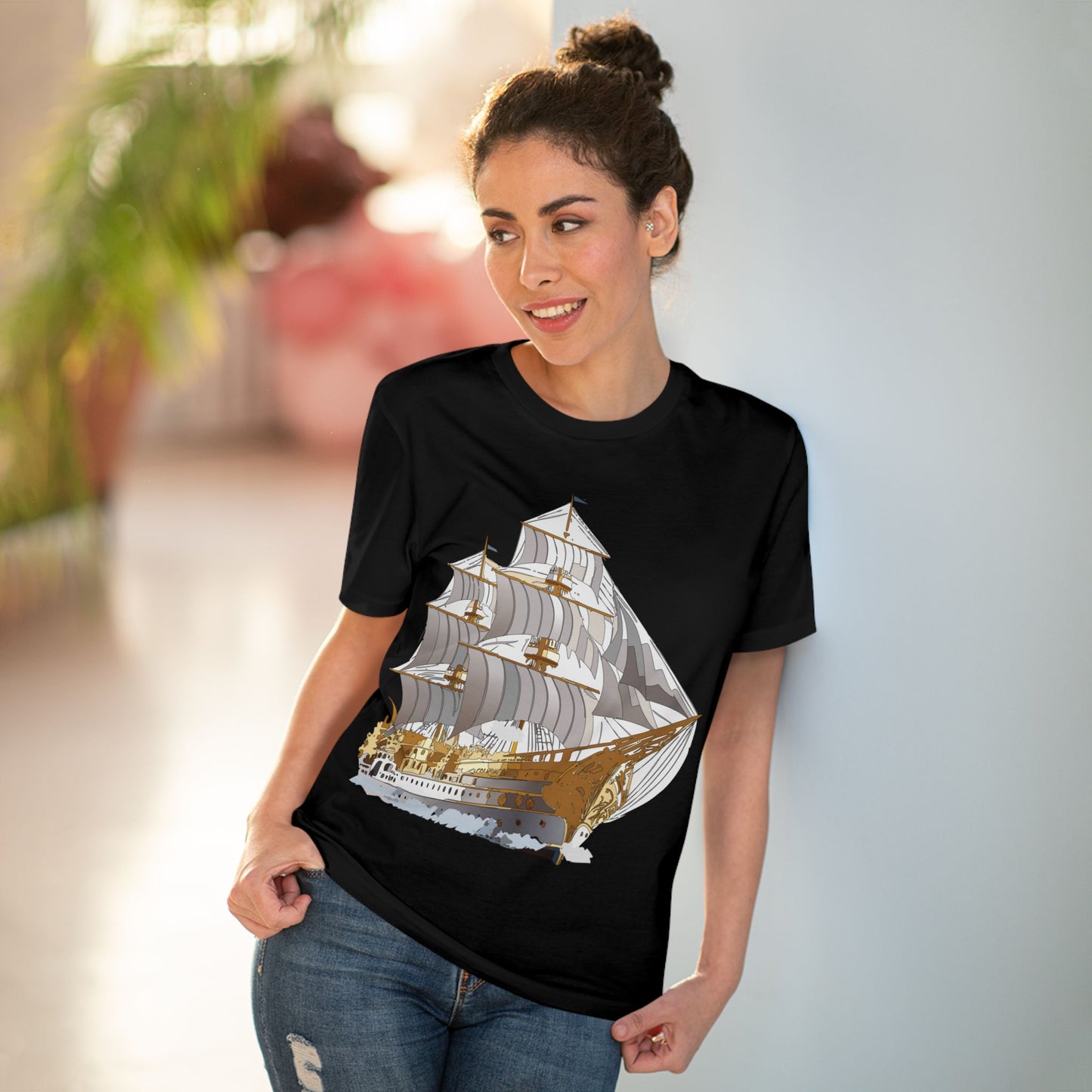 Organic T-shirt with Ship