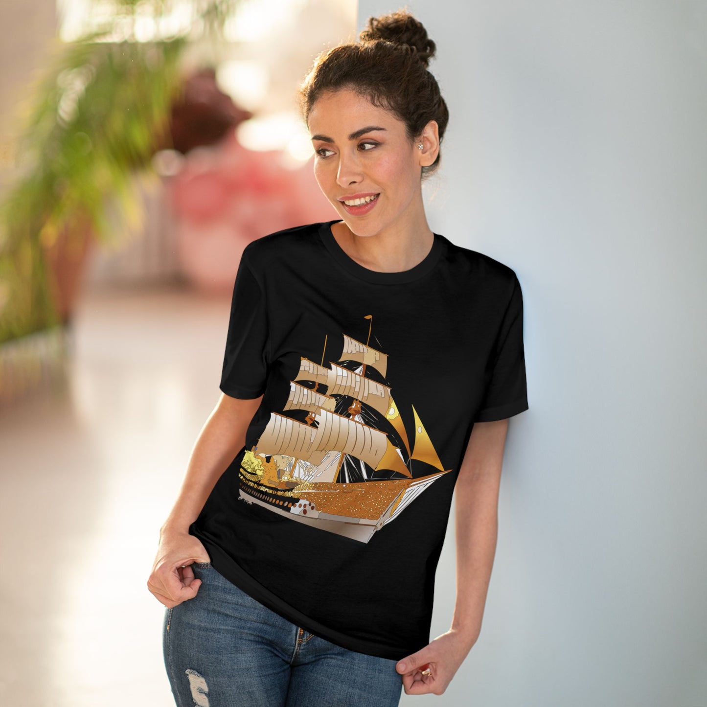 Organic T-shirt with Ship