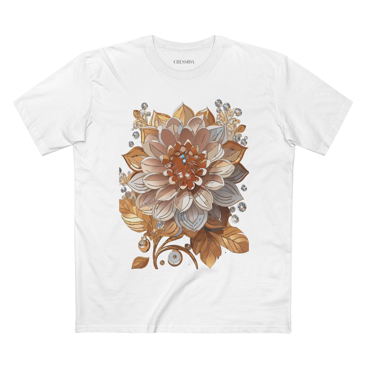 Floral Shirt, Shirt with Flower, Tee Shirt with Antique Flower