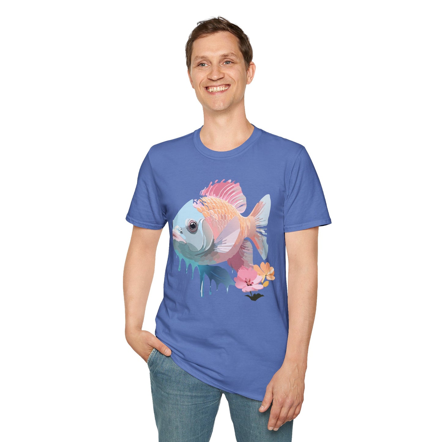 Copy of Fish Art Design Shirt, T Shirt with Fish, Graphic Shirt, Tee Shirt with Graphic Design, Shirt with Fish Graphic Art