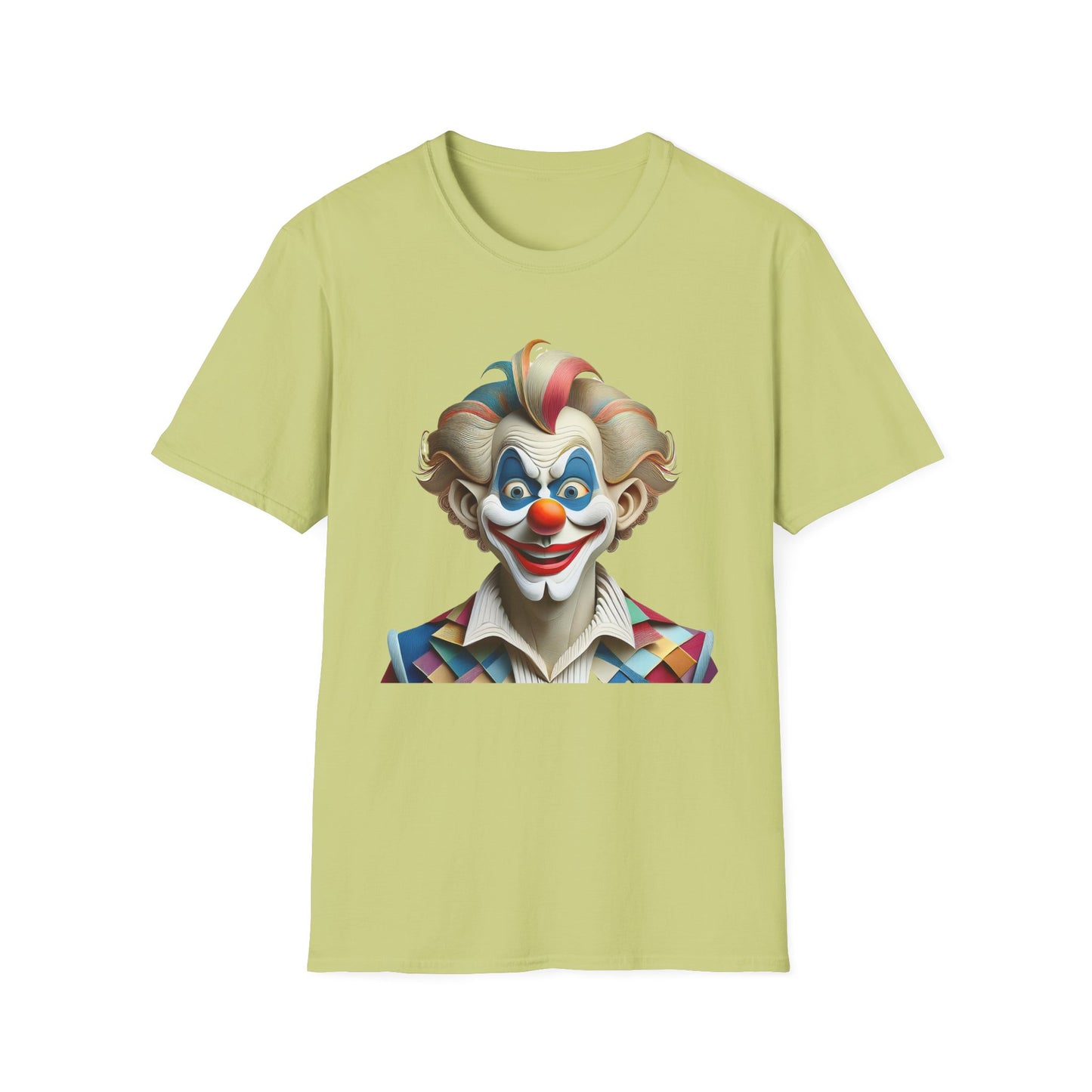Clown Shirt, T Shirt with Clown, Funny Man Shirt, Tee Shirt with Funny Man, Circus Shirt, Shirt with Circus, Scary Man Shirt, Shirt with Scary Man