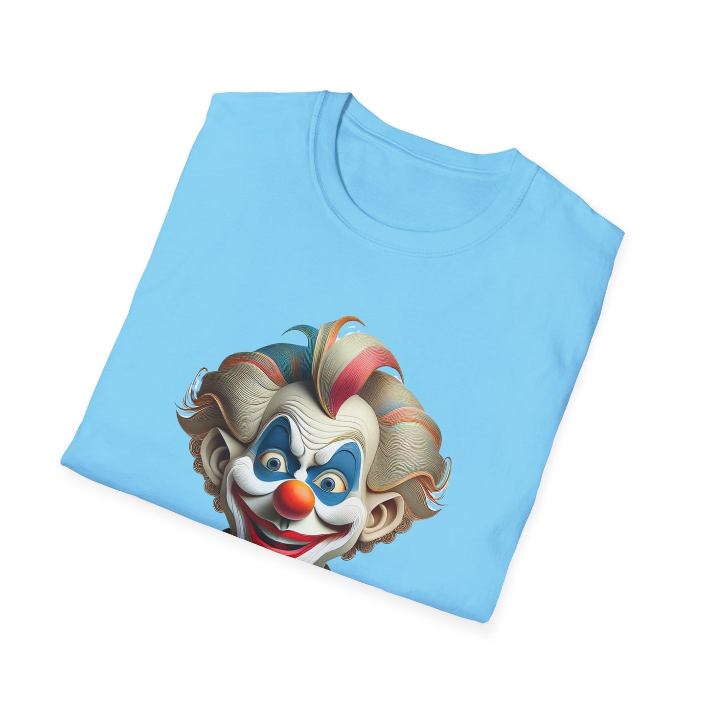 Clown Shirt, T Shirt with Clown, Funny Man Shirt, Tee Shirt with Funny Man, Circus Shirt, Shirt with Circus, Scary Man Shirt, Shirt with Scary Man