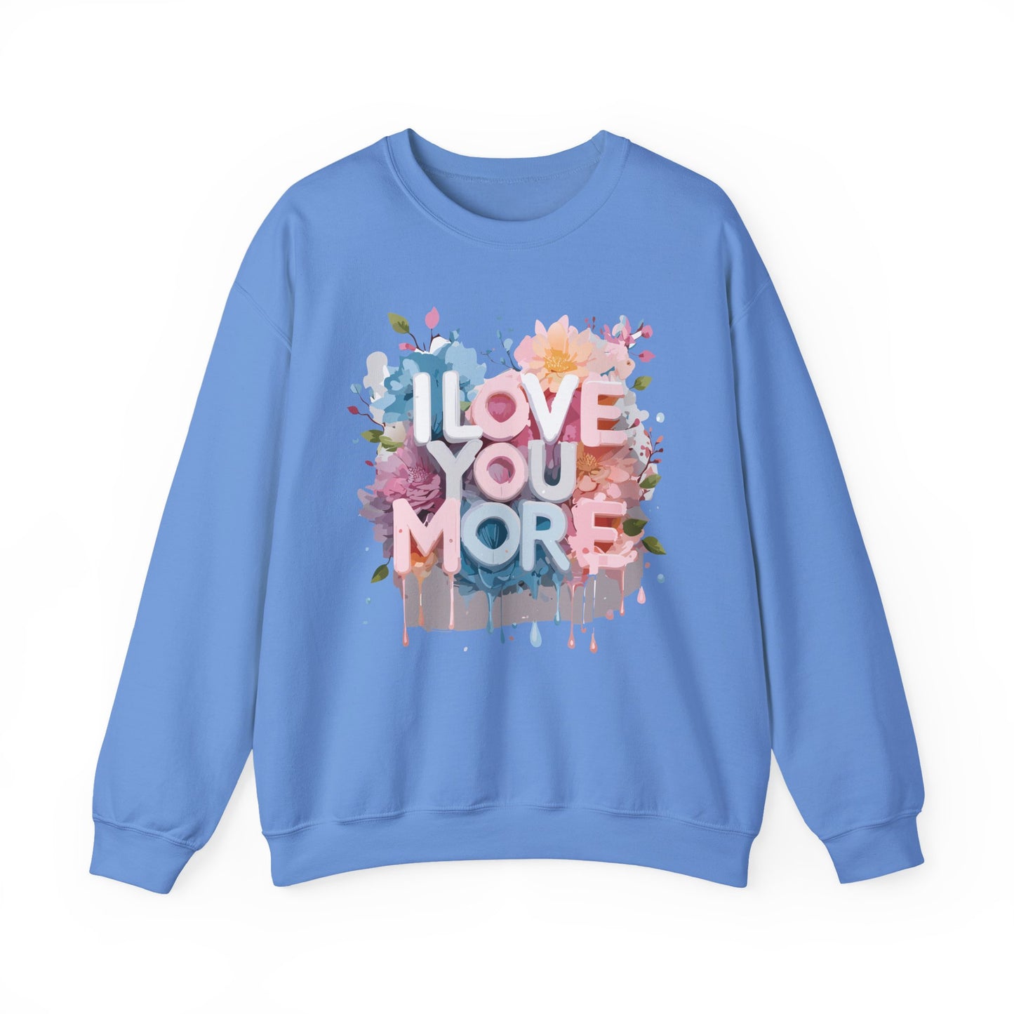 Floral Love Sweatshirt, Valentine's Day Sweatshirt, Love Flower Sweatshirt
