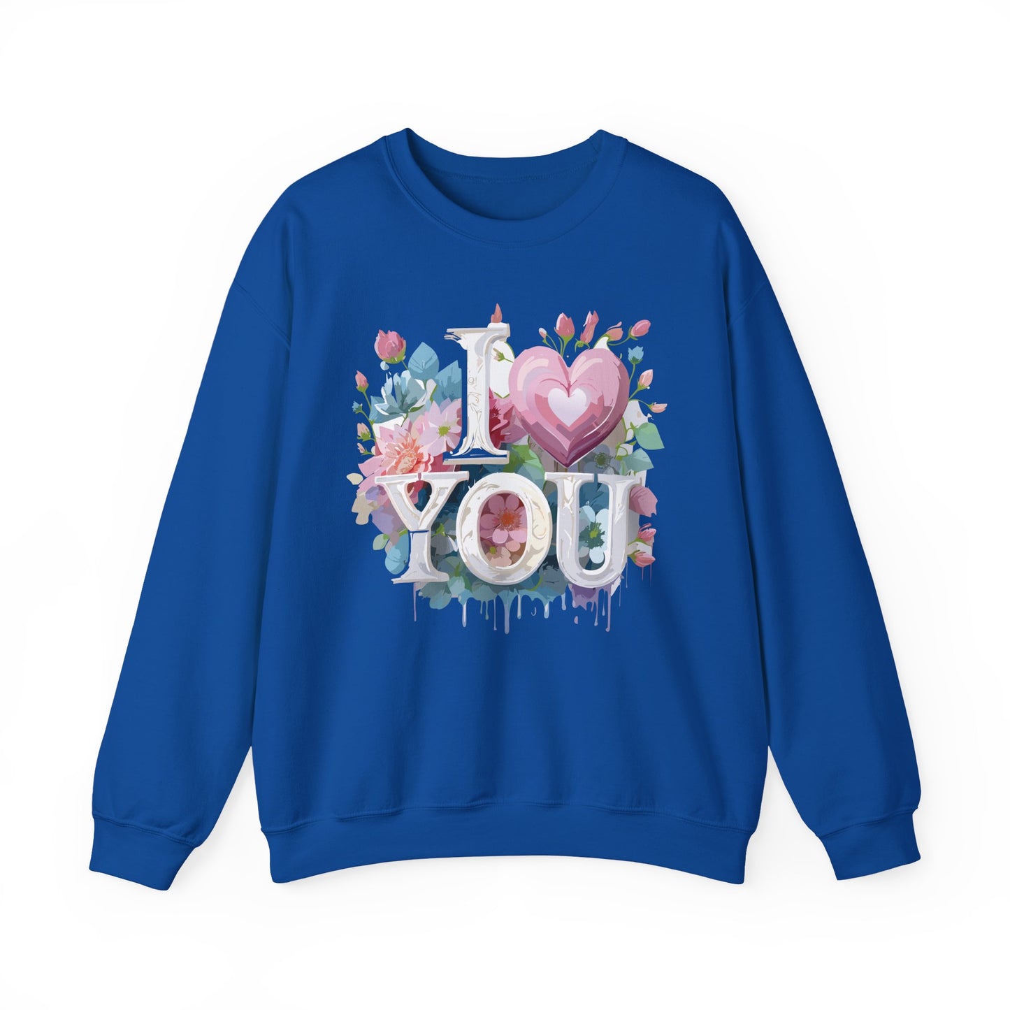 Floral Love Sweatshirt, Valentine's Day Sweatshirt, Love Flower Sweatshirt