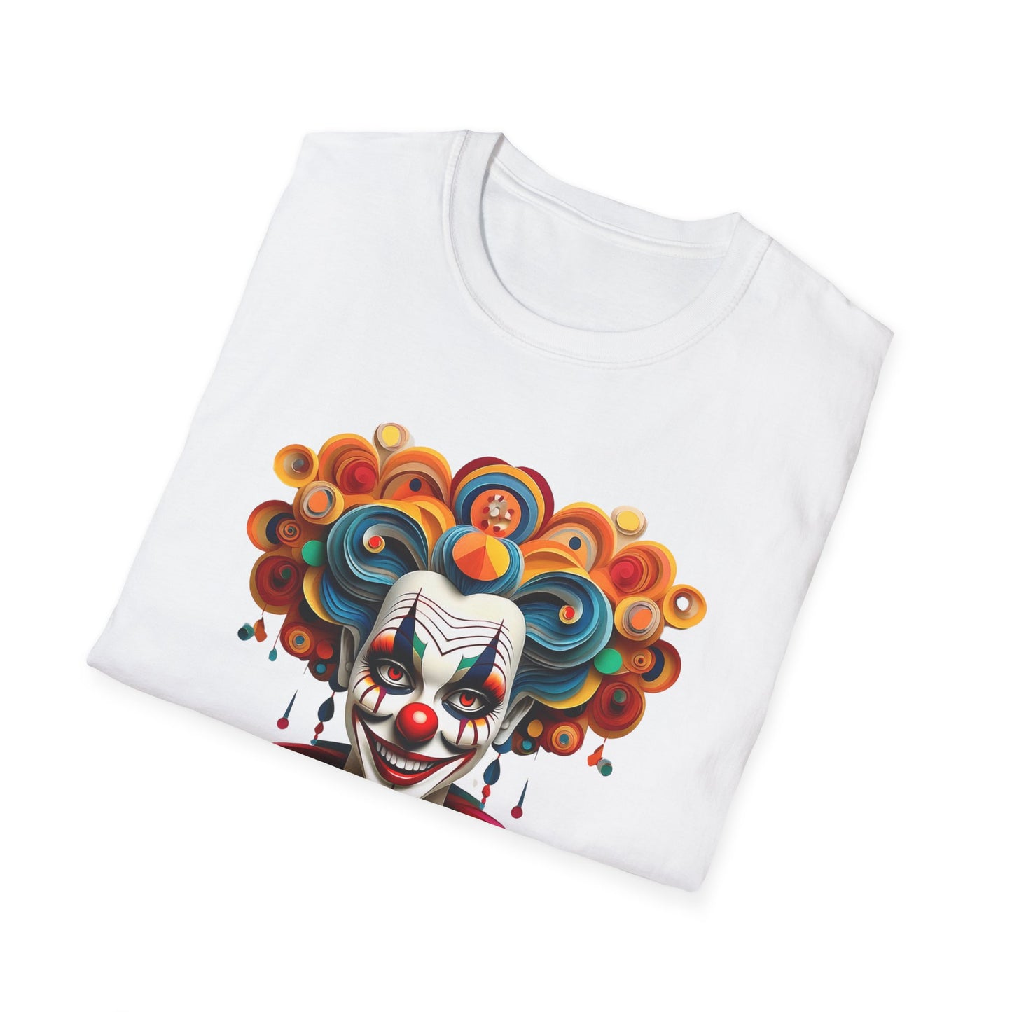Clown Shirt, T Shirt with Clown, Funny Man Shirt, Tee Shirt with Funny Man, Circus Shirt, Shirt with Circus, Scary Man Shirt, Shirt with Scary Man