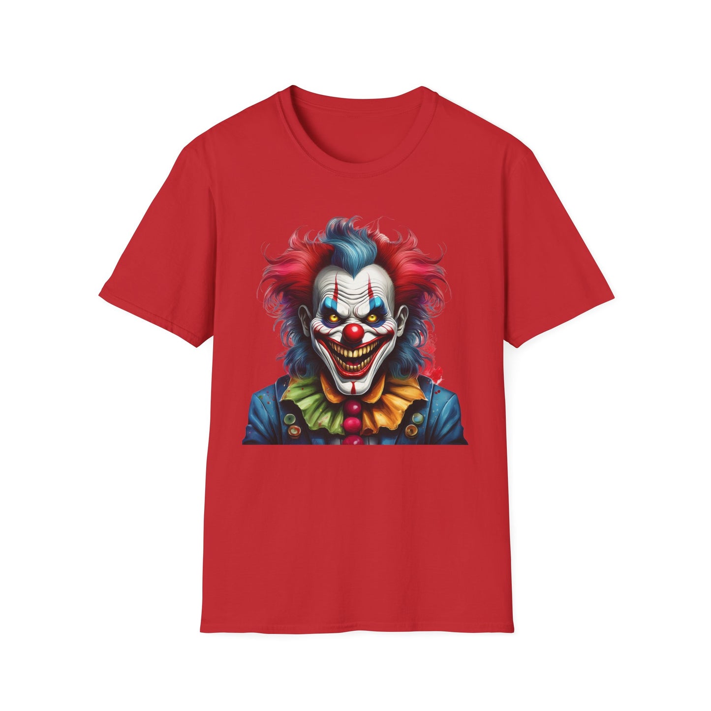 Clown Shirt, T Shirt with Clown, Funny Man Shirt, Tee Shirt with Funny Man, Circus Shirt, Shirt with Circus, Scary Man Shirt, Shirt with Scary Man