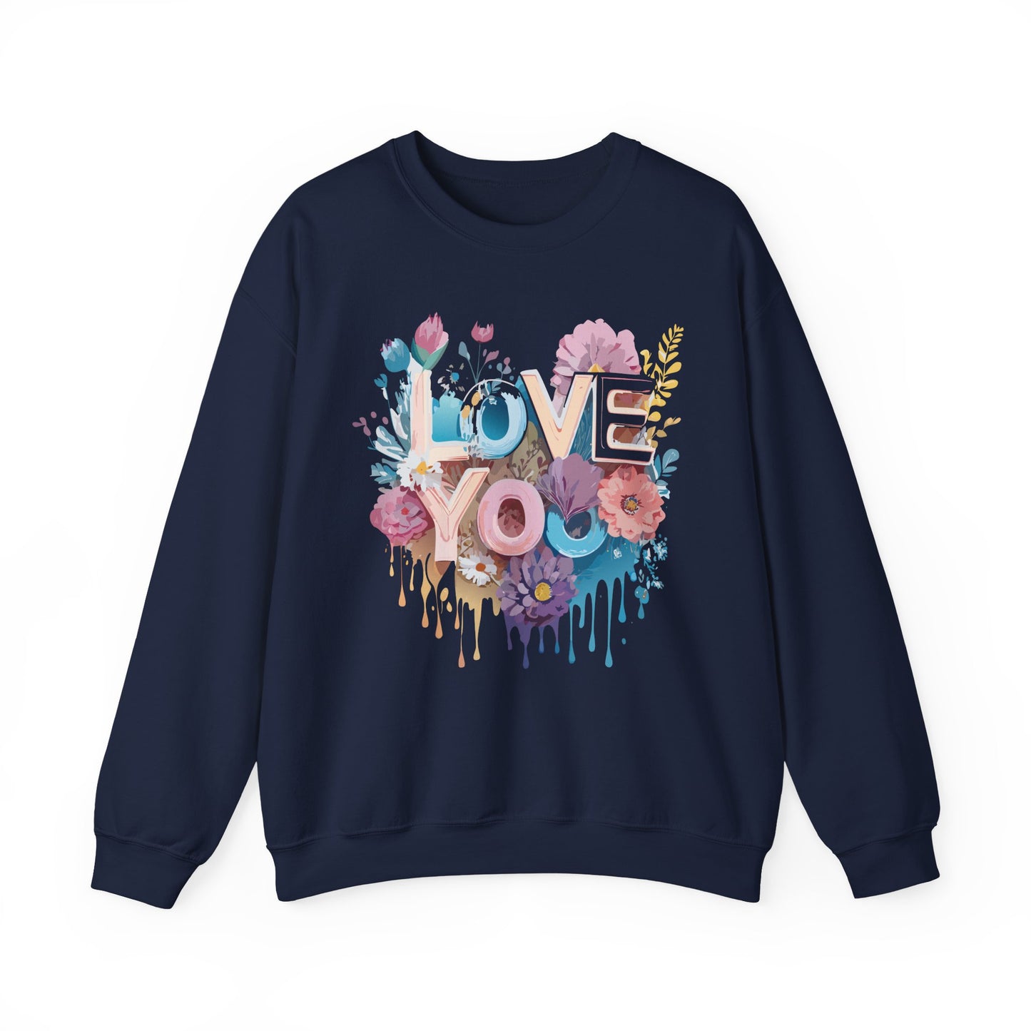 Floral Love Sweatshirt, Valentine's Day Sweatshirt, Love Flower Sweatshirt