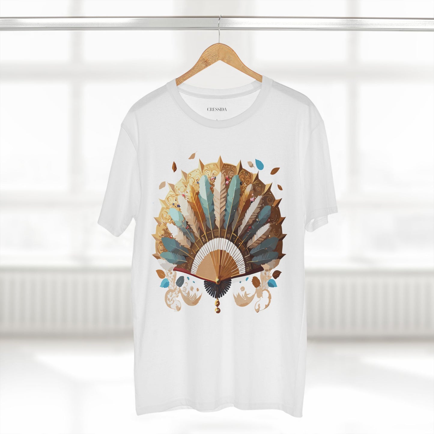 Fan shirt, Shirt with Fan, Tee Shirt with Antique Fan