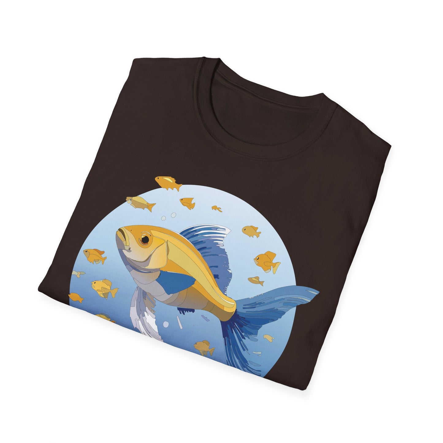 Fish Art Design Shirt, T Shirt with Fish, Graphic Shirt, Tee Shirt with Graphic Design, Shirt with Fish Graphic Art
