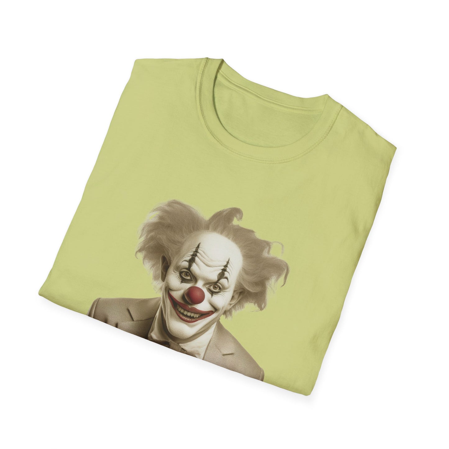 Clown Shirt, T Shirt with Clown, Funny Man Shirt, Tee Shirt with Funny Man, Circus Shirt, Shirt with Circus, Scary Man Shirt, Shirt with Scary Man