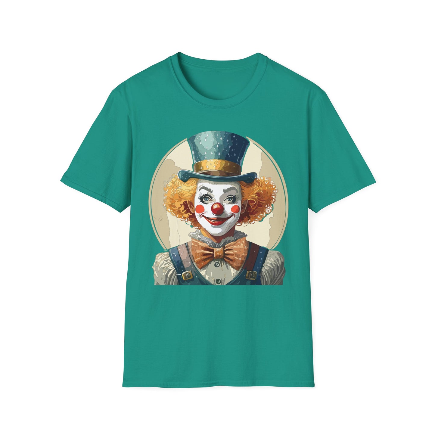 Clown Shirt, T Shirt with Clown, Funny Man Shirt, Tee Shirt with Funny Man, Circus Shirt, Shirt with Circus, Scary Man Shirt, Shirt with Scary Man
