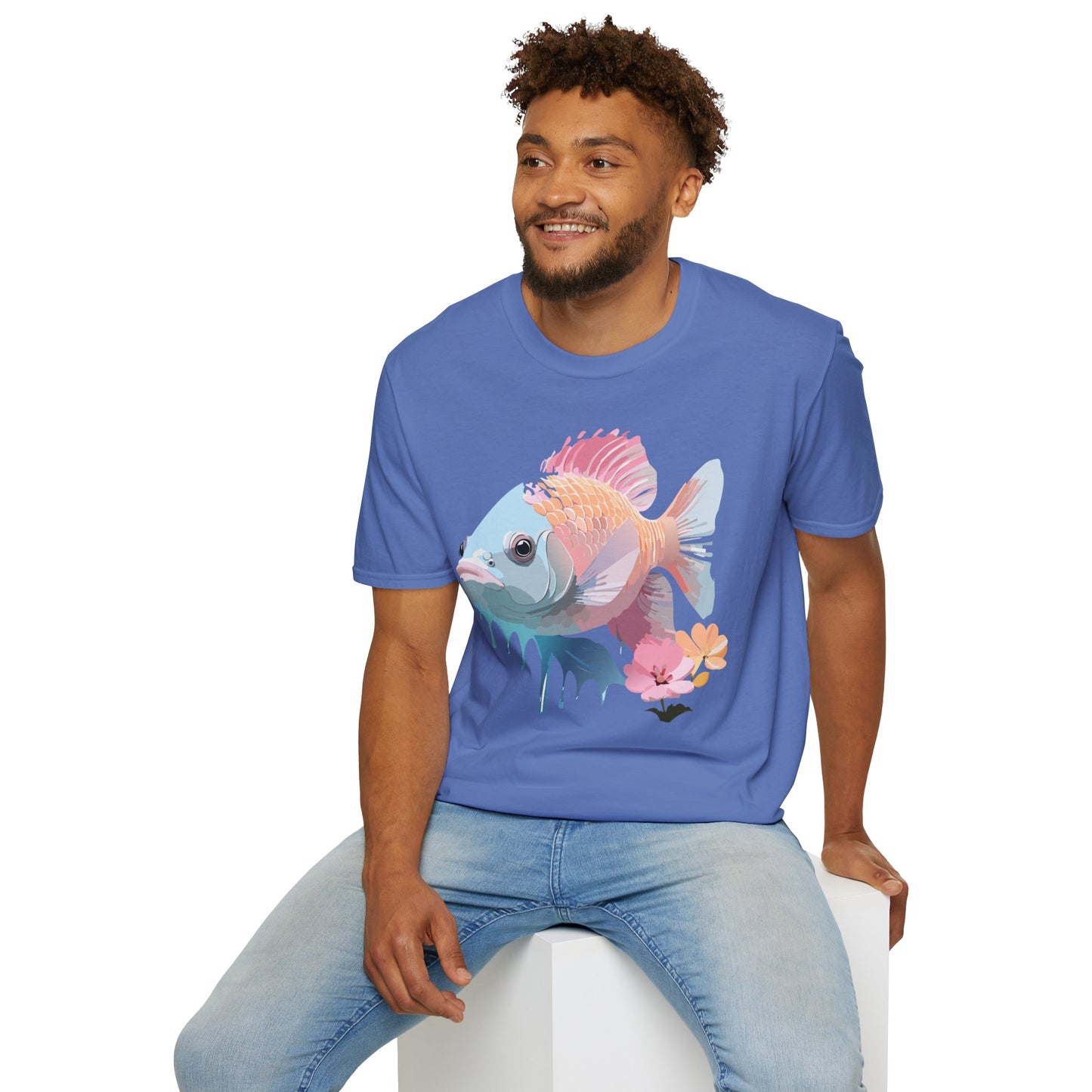 Copy of Fish Art Design Shirt, T Shirt with Fish, Graphic Shirt, Tee Shirt with Graphic Design, Shirt with Fish Graphic Art