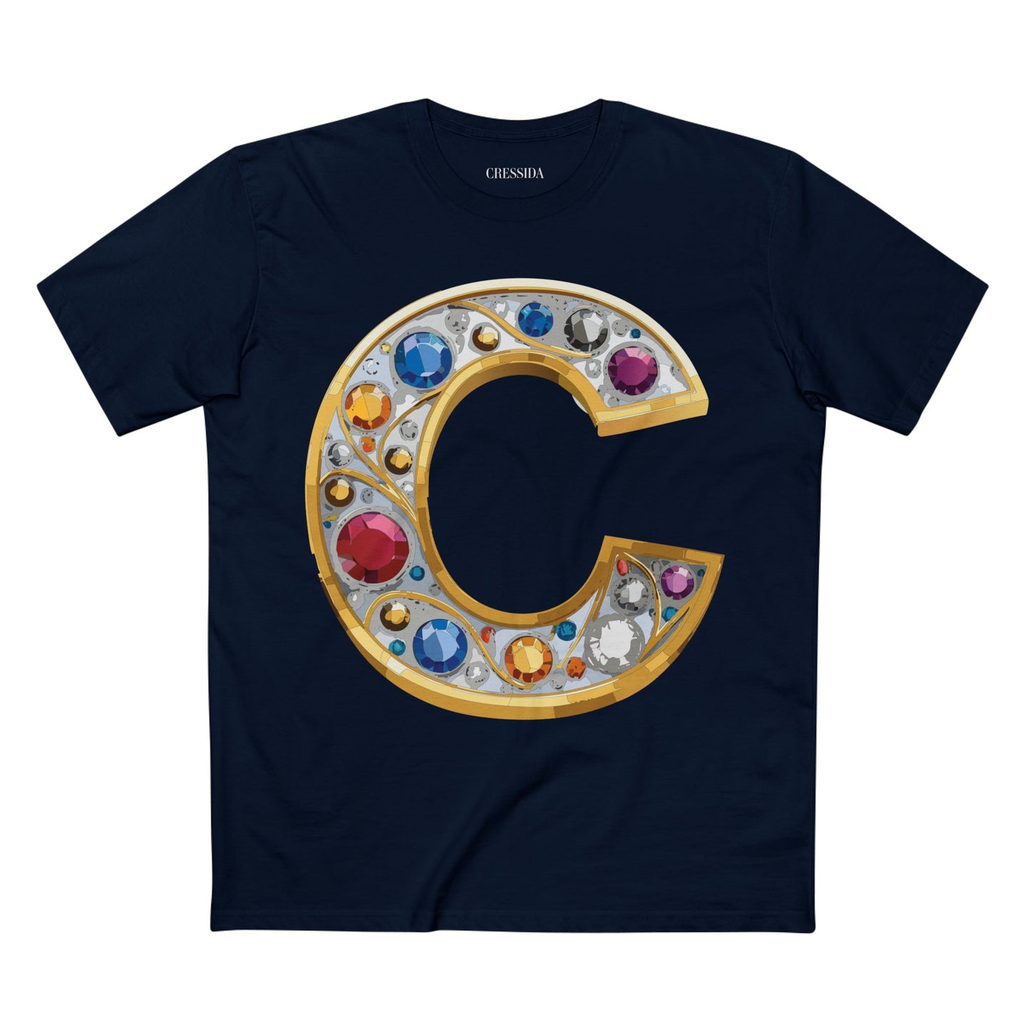 Letter Shirt, Shirt with Letters, Tee Shirt with Gold Letters
