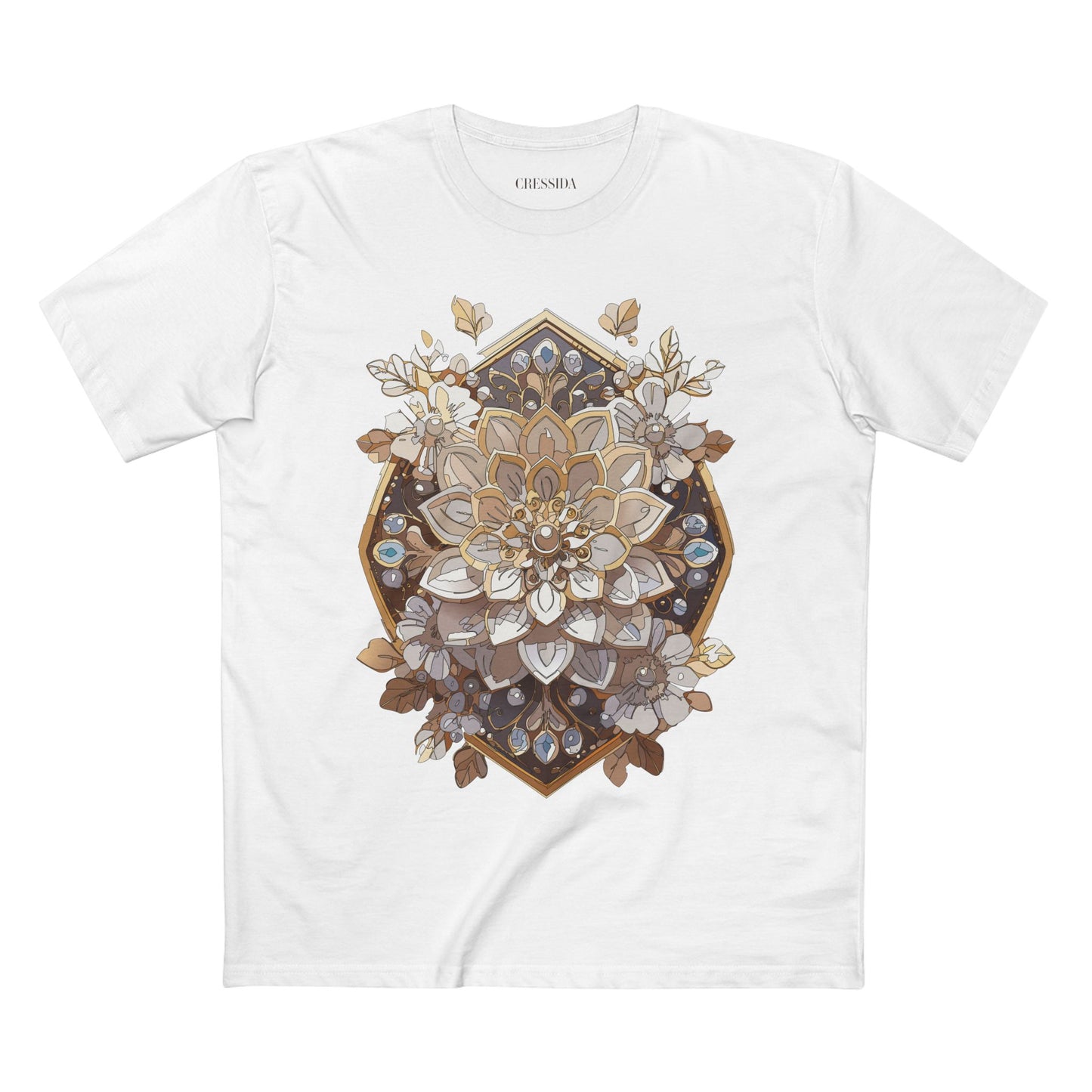 Floral Shirt, Shirt with Flower, Tee Shirt with Antique Flower