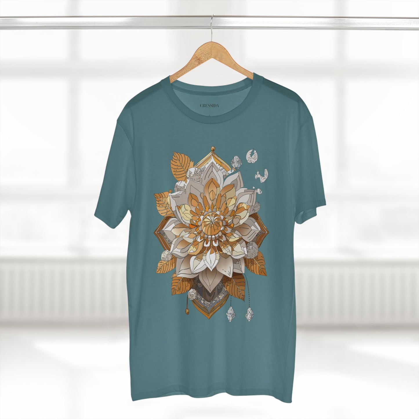 Floral Shirt, Shirt with Flower, Tee Shirt with Antique Flower