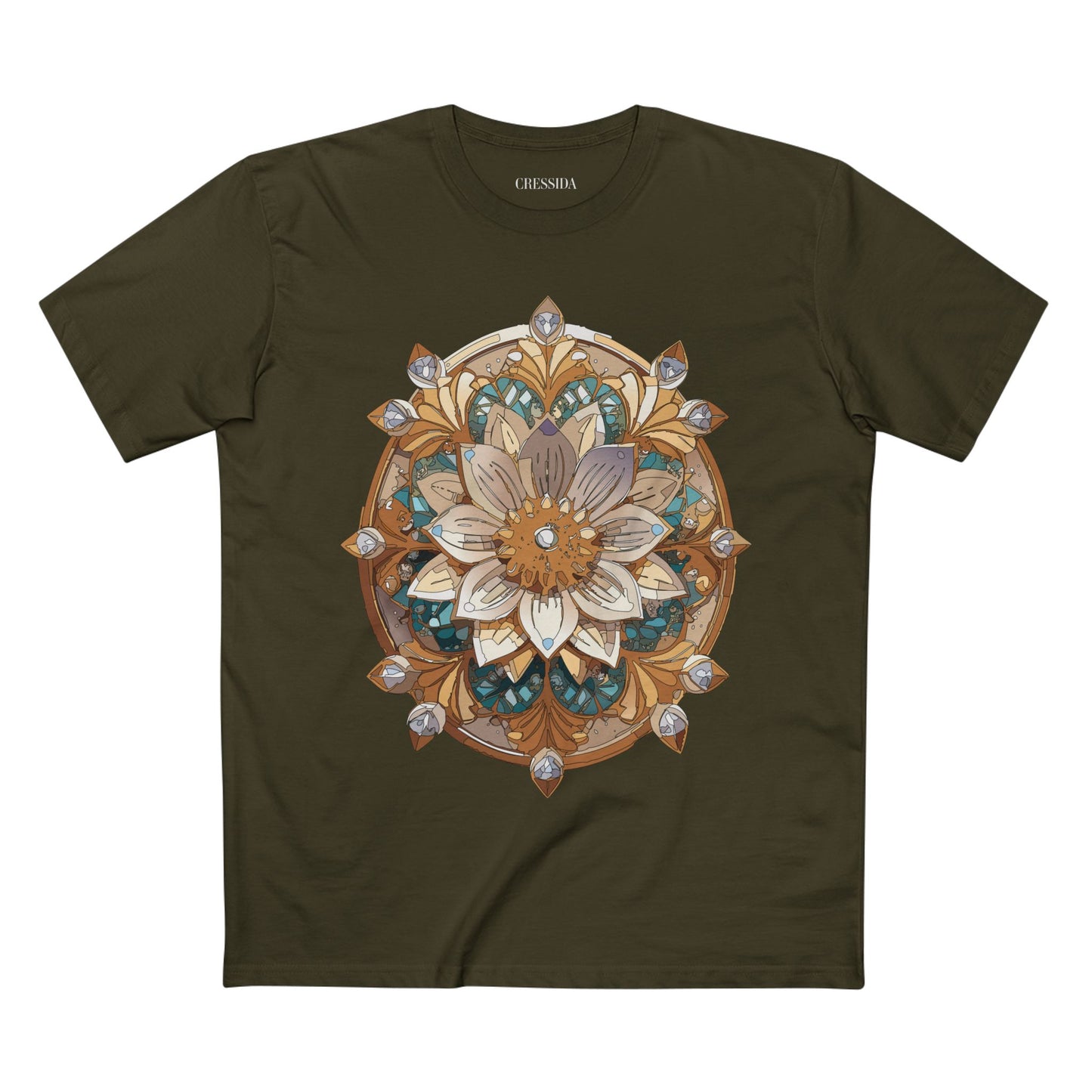 Floral Shirt, Shirt with Flower, Tee Shirt with Antique Flower