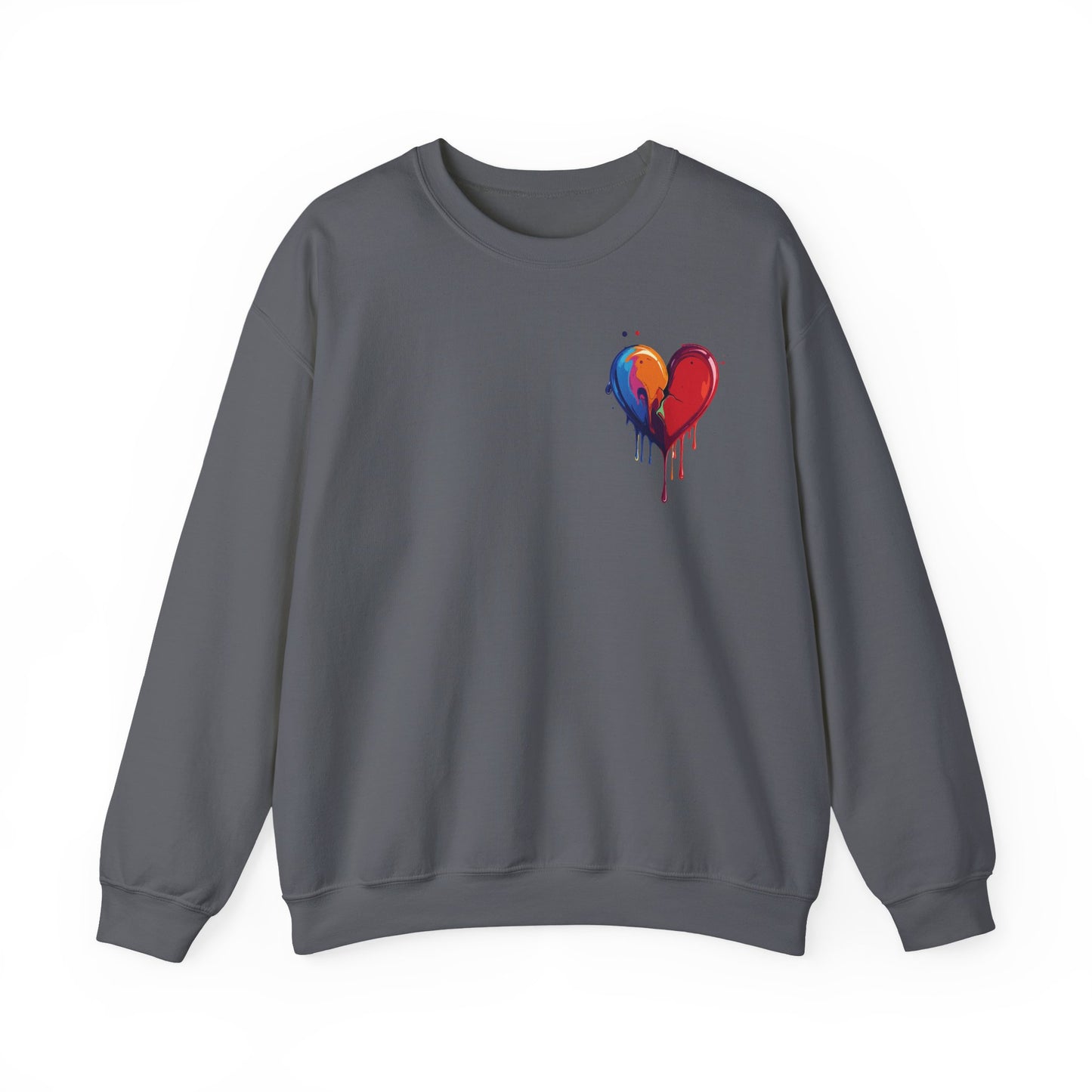 Small Bleeding Heart Sweatshirt, Small Heart Sweatshirt, Valentine's Day Sweatshirt, Heart Sweatshirt 117