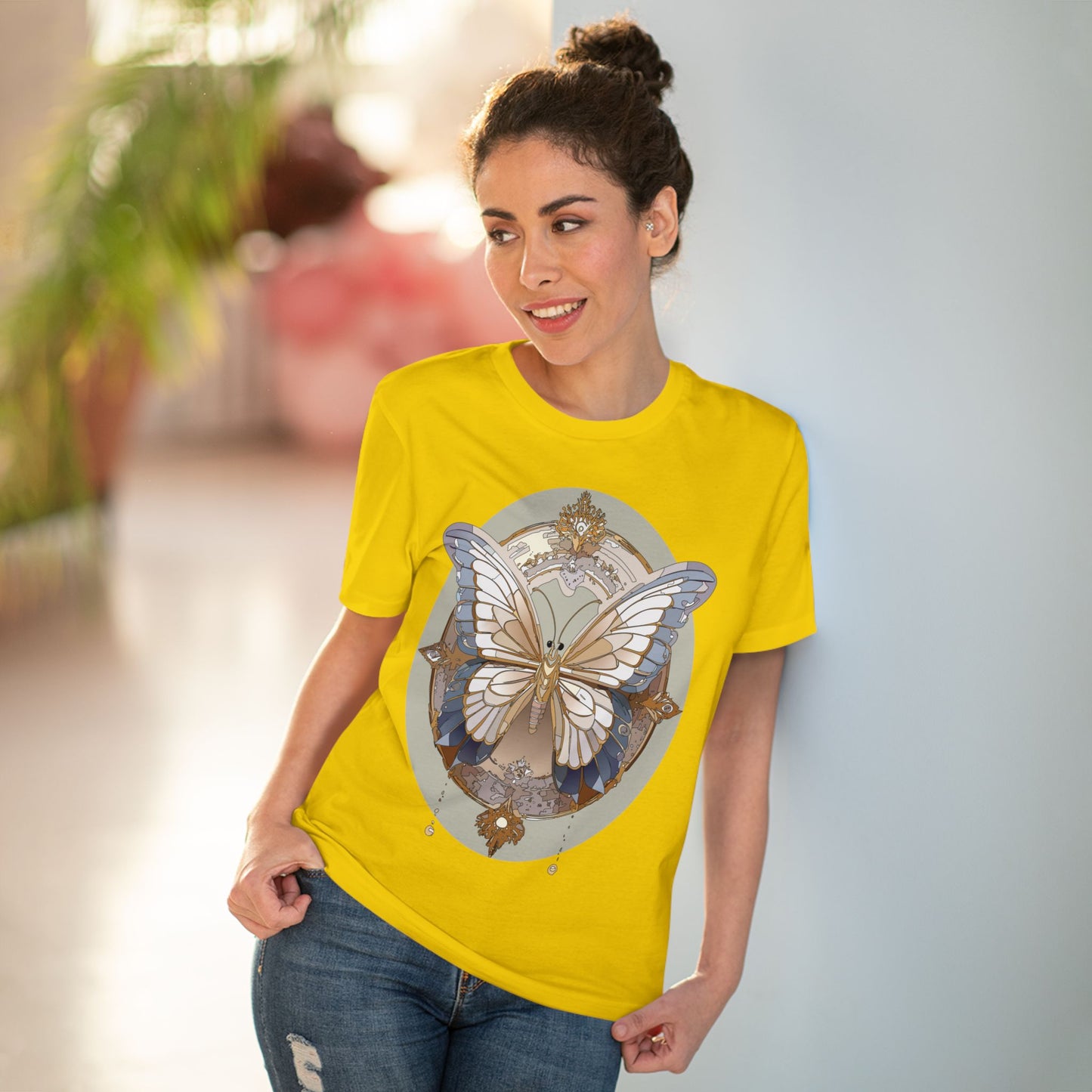 Organic T-shirt with Butterfly