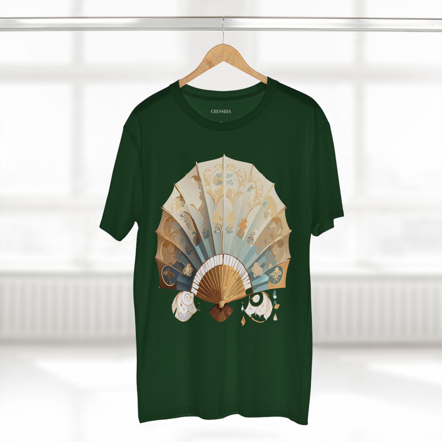 Fan shirt, Shirt with Fan, Tee Shirt with Antique Fan