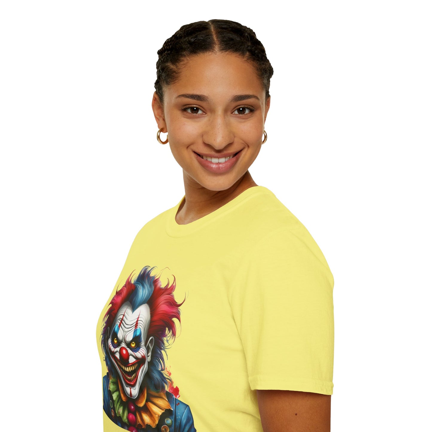 Clown Shirt, T Shirt with Clown, Funny Man Shirt, Tee Shirt with Funny Man, Circus Shirt, Shirt with Circus, Scary Man Shirt, Shirt with Scary Man