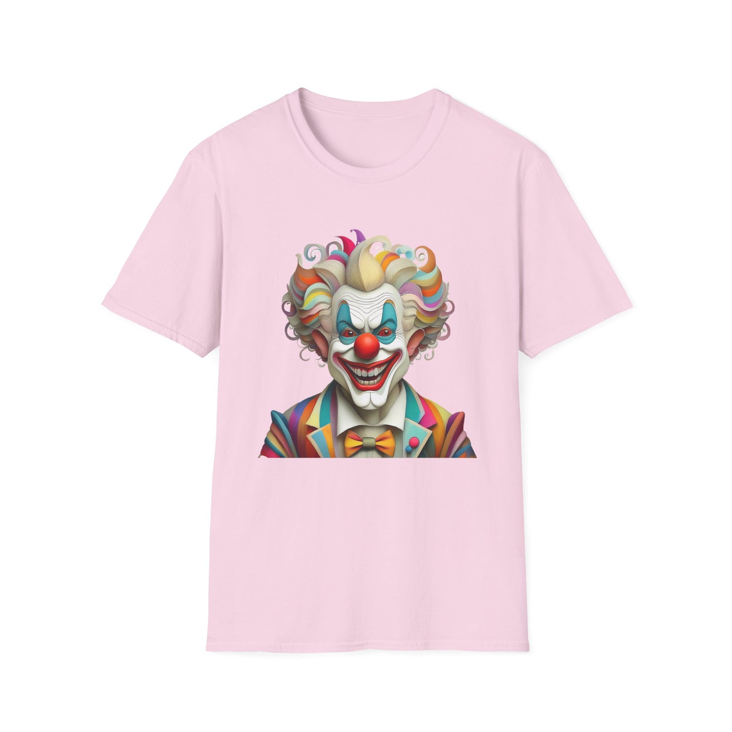 Clown Shirt, T Shirt with Clown, Funny Man Shirt, Tee Shirt with Funny Man, Circus Shirt, Shirt with Circus, Scary Man Shirt, Shirt with Scary Man
