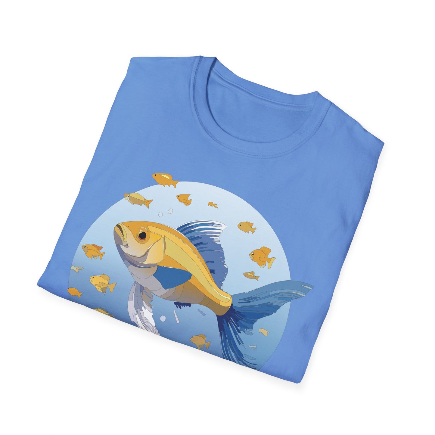Fish Art Design Shirt, T Shirt with Fish, Graphic Shirt, Tee Shirt with Graphic Design, Shirt with Fish Graphic Art
