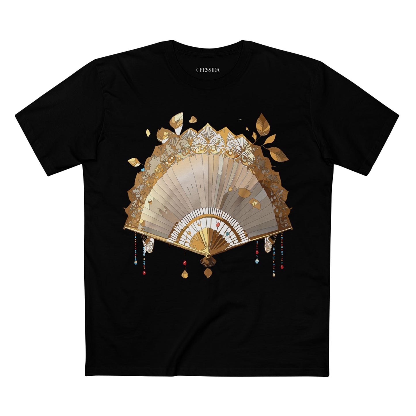 Fan shirt, Shirt with Fan, Tee Shirt with Antique Fan
