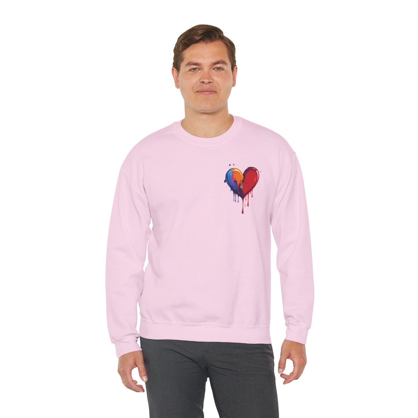 Small Bleeding Heart Sweatshirt, Small Heart Sweatshirt, Valentine's Day Sweatshirt, Heart Sweatshirt 117