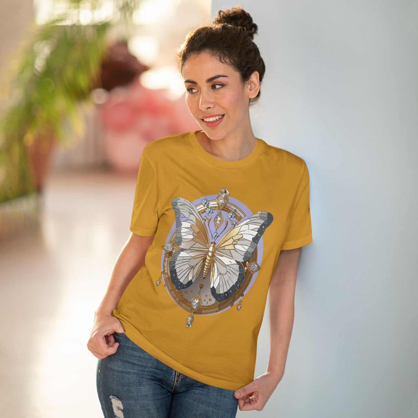 Organic T-shirt with Butterfly