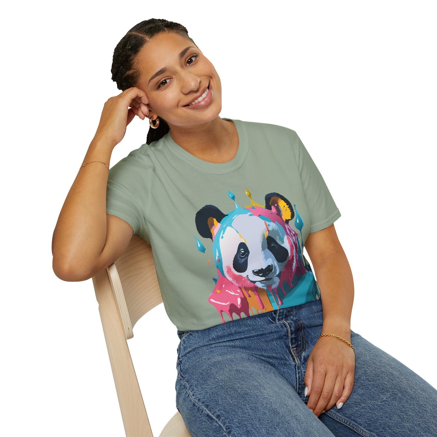 Panda Shirt, T Shirt with Panda, Animal Shirt, Tee Shirt with Animals
