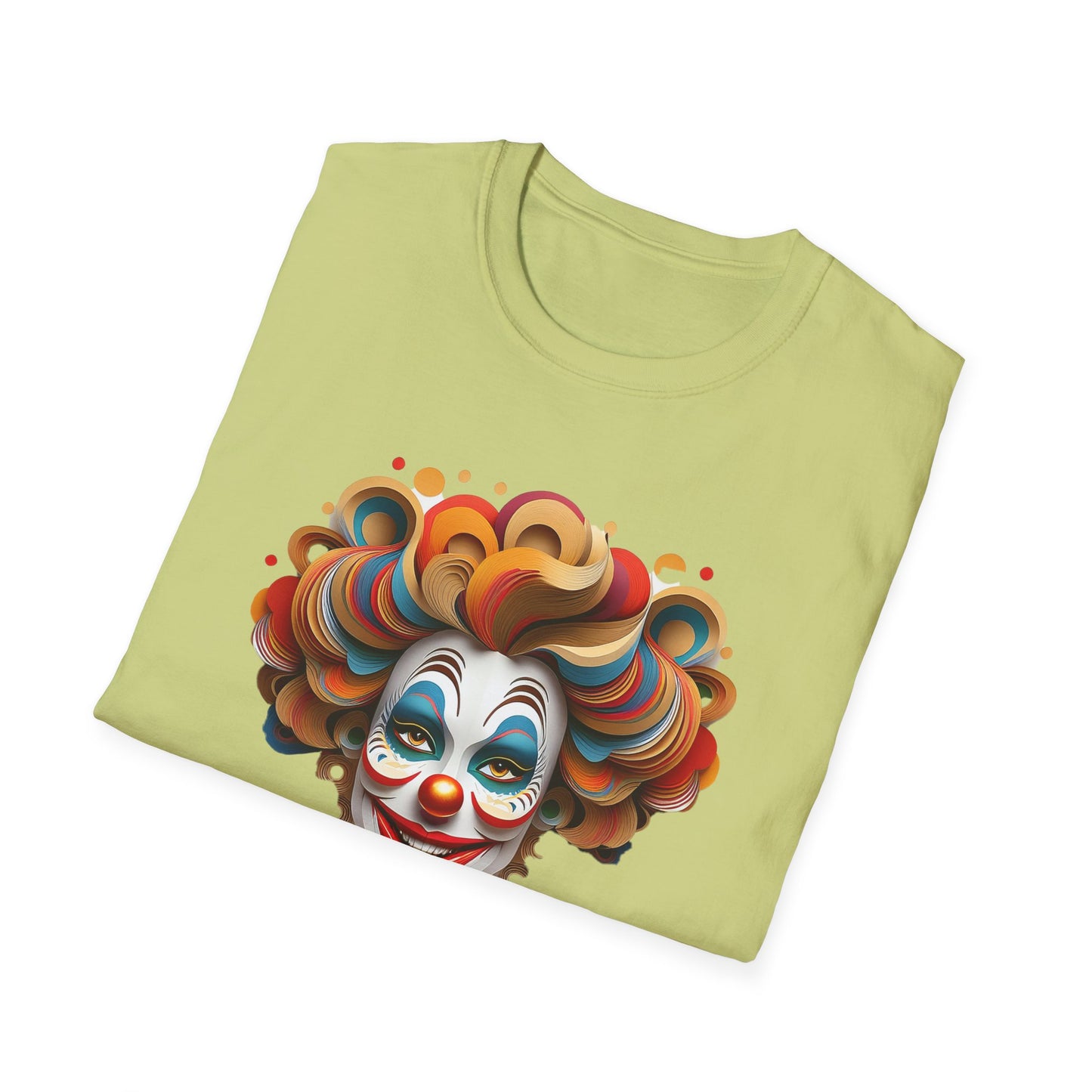 Clown Shirt, T Shirt with Clown, Funny Man Shirt, Tee Shirt with Funny Man, Circus Shirt, Shirt with Circus, Scary Man Shirt, Shirt with Scary Man