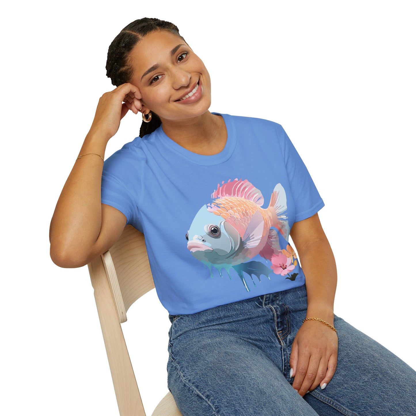 Copy of Fish Art Design Shirt, T Shirt with Fish, Graphic Shirt, Tee Shirt with Graphic Design, Shirt with Fish Graphic Art
