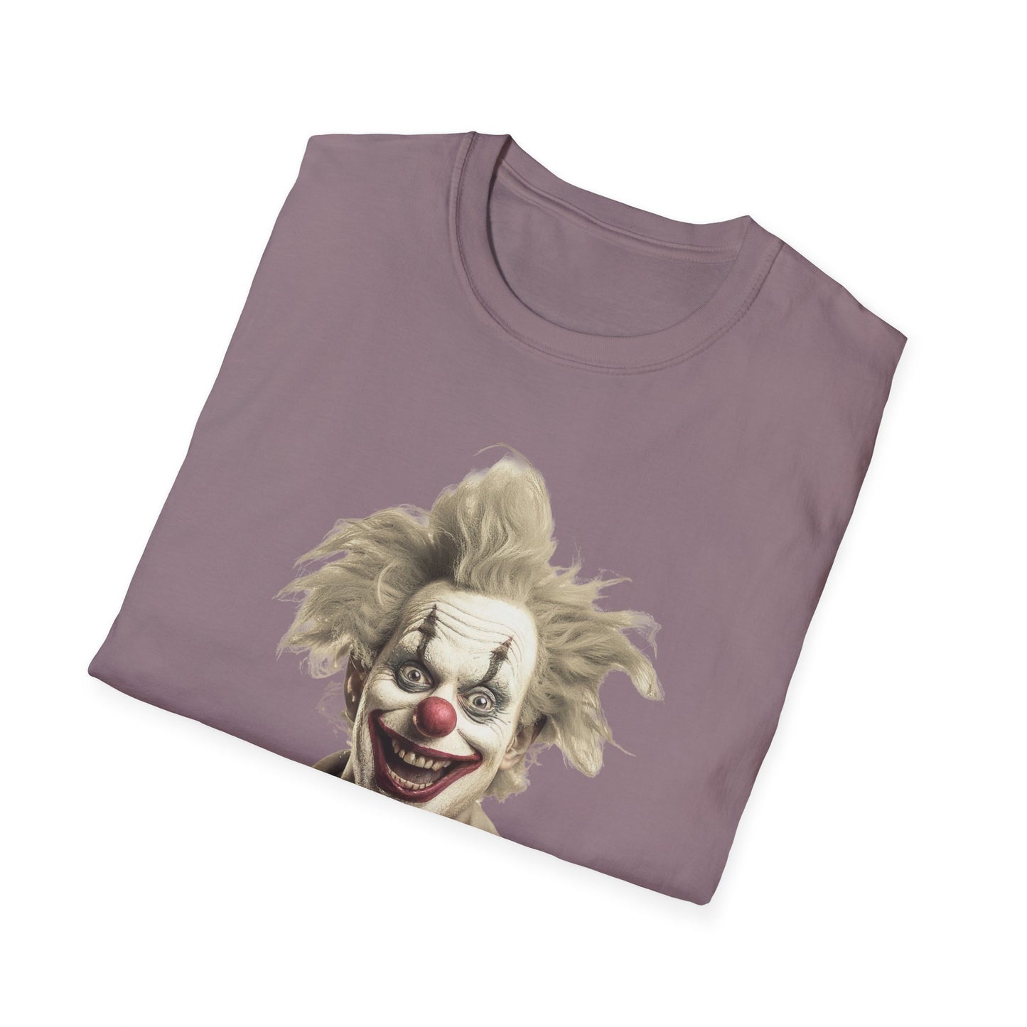 Clown Shirt, T Shirt with Clown, Funny Man Shirt, Tee Shirt with Funny Man, Circus Shirt, Shirt with Circus, Scary Man Shirt, Shirt with Scary Man