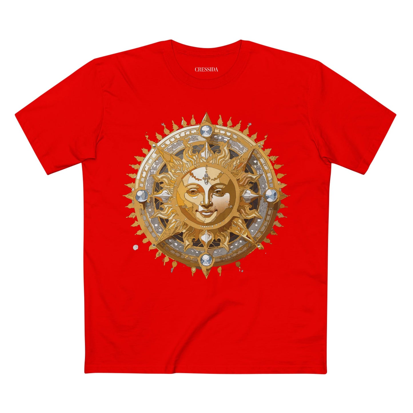 Sun Shirt, Shirt with Sun, Tee Shirt with Gold Sun