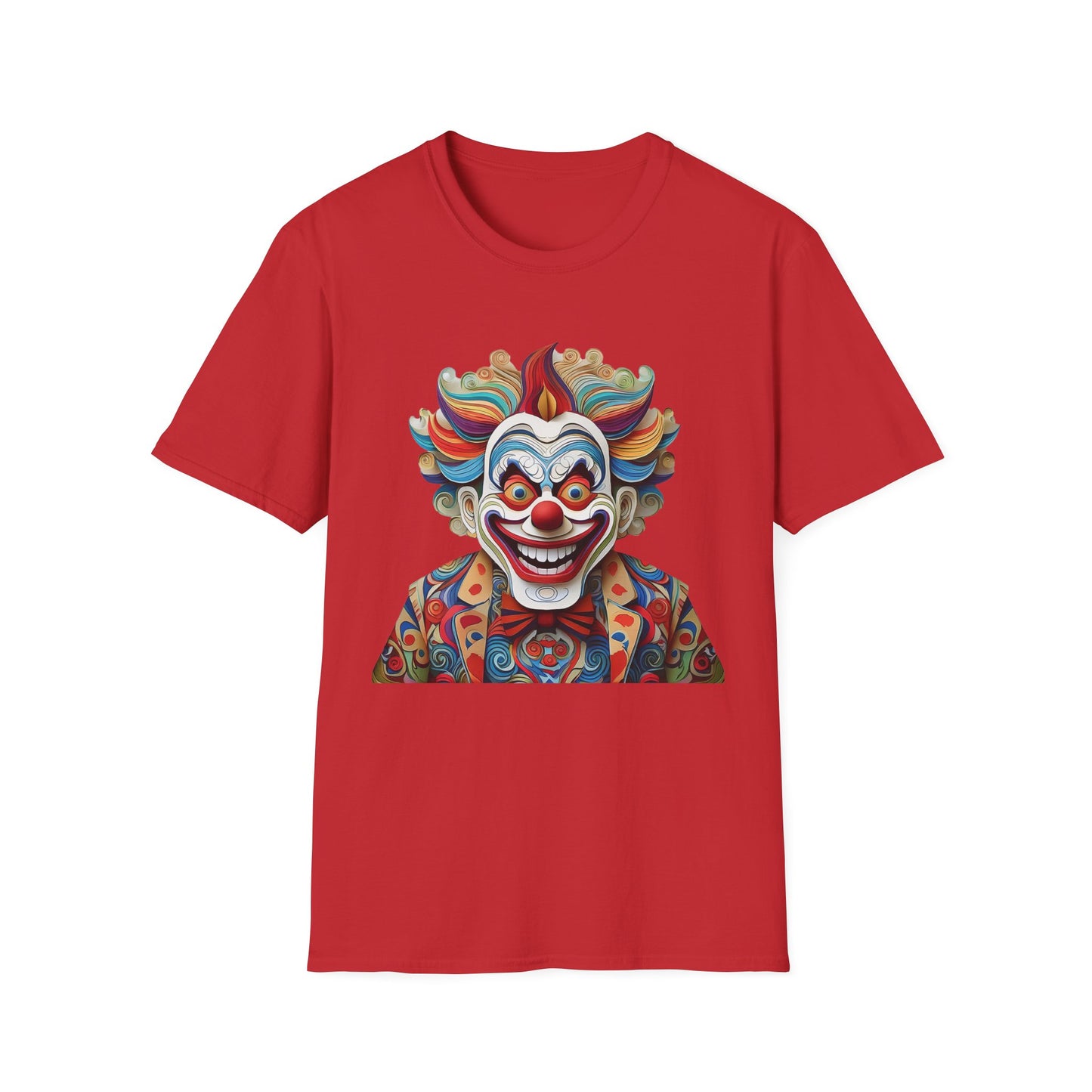 Clown Shirt, T Shirt with Clown, Funny Man Shirt, Tee Shirt with Funny Man, Circus Shirt, Shirt with Circus, Scary Man Shirt, Shirt with Scary Man