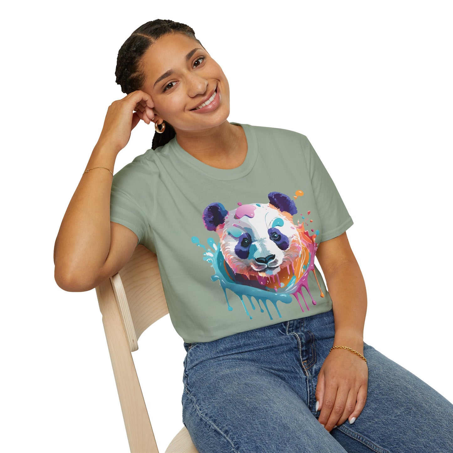 Panda Shirt, T Shirt with Panda, Animal Shirt, Tee Shirt with Animals