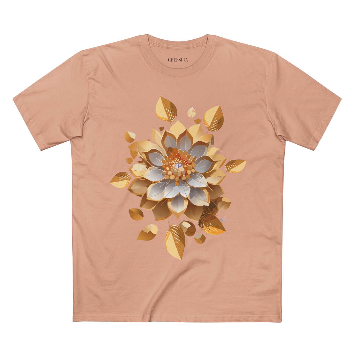Floral Shirt, Shirt with Flower, Tee Shirt with Antique Flower