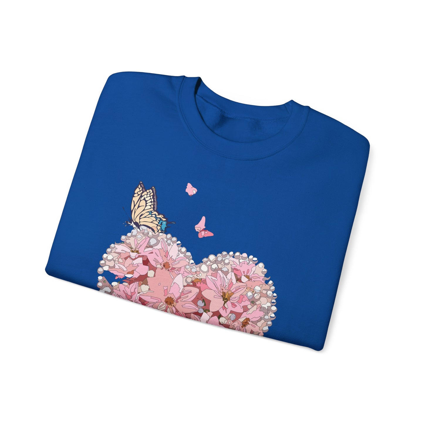 Floral Heart Sweatshirt, Floral Love Sweatshirt, Valentine's Day Sweatshirt, Heart Floral Sweatshirt
