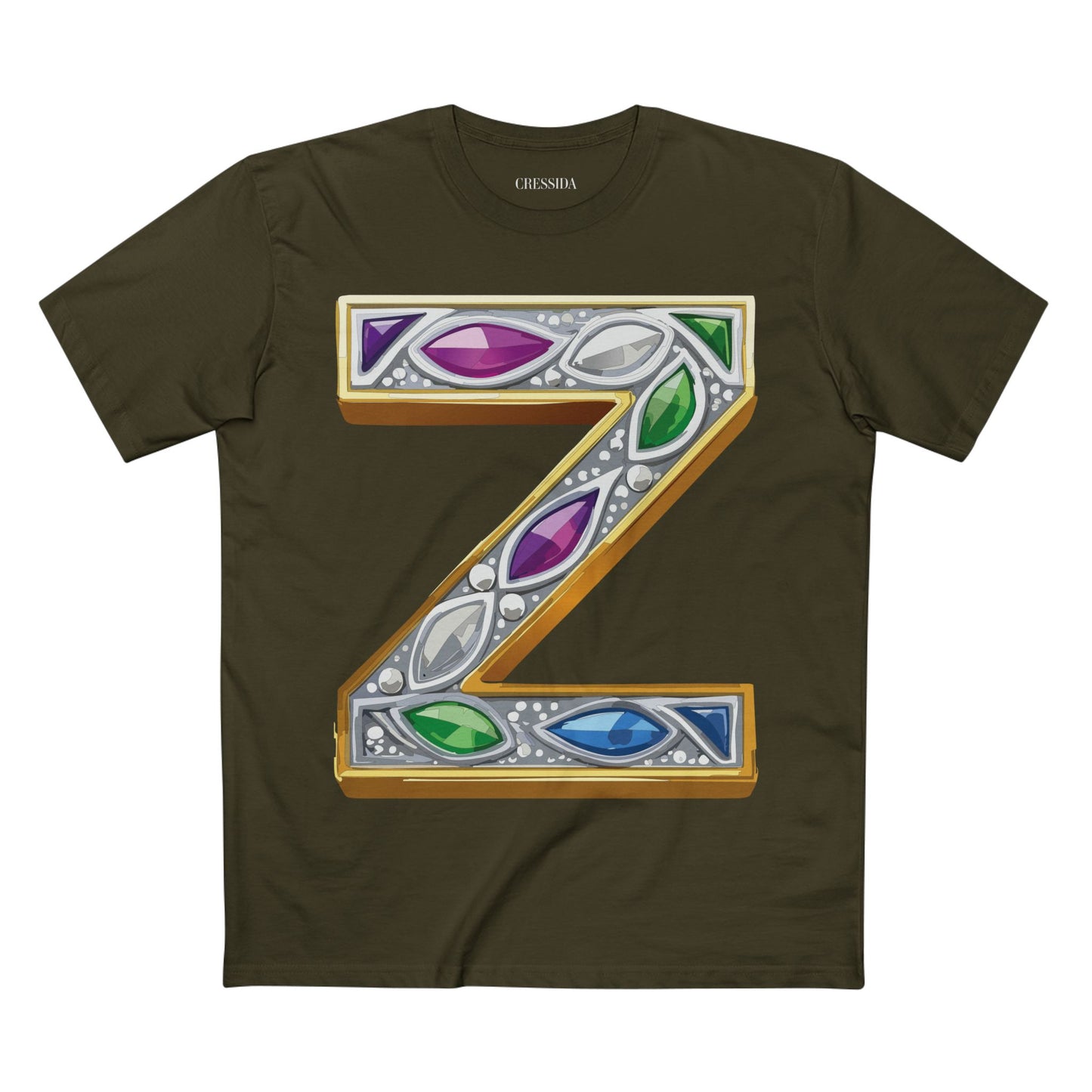 Letter Shirt, Shirt with Letters, Tee Shirt with Gold Letters