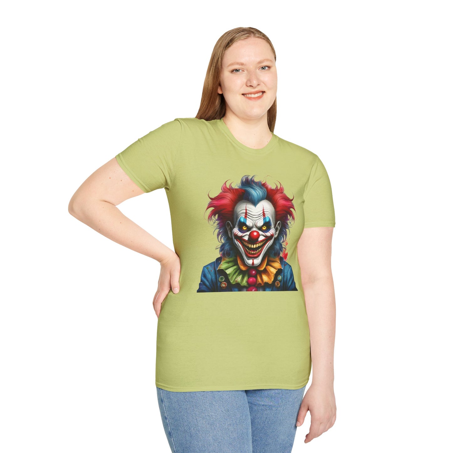 Clown Shirt, T Shirt with Clown, Funny Man Shirt, Tee Shirt with Funny Man, Circus Shirt, Shirt with Circus, Scary Man Shirt, Shirt with Scary Man
