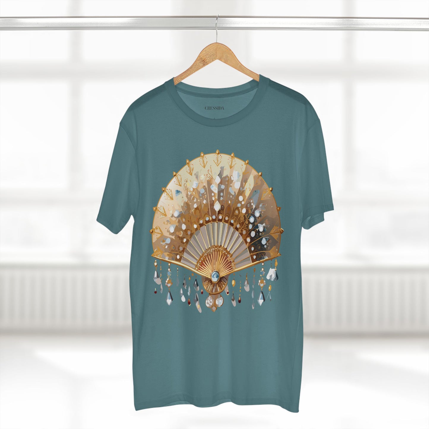 Fan shirt, Shirt with Fan, Tee Shirt with Antique Fan