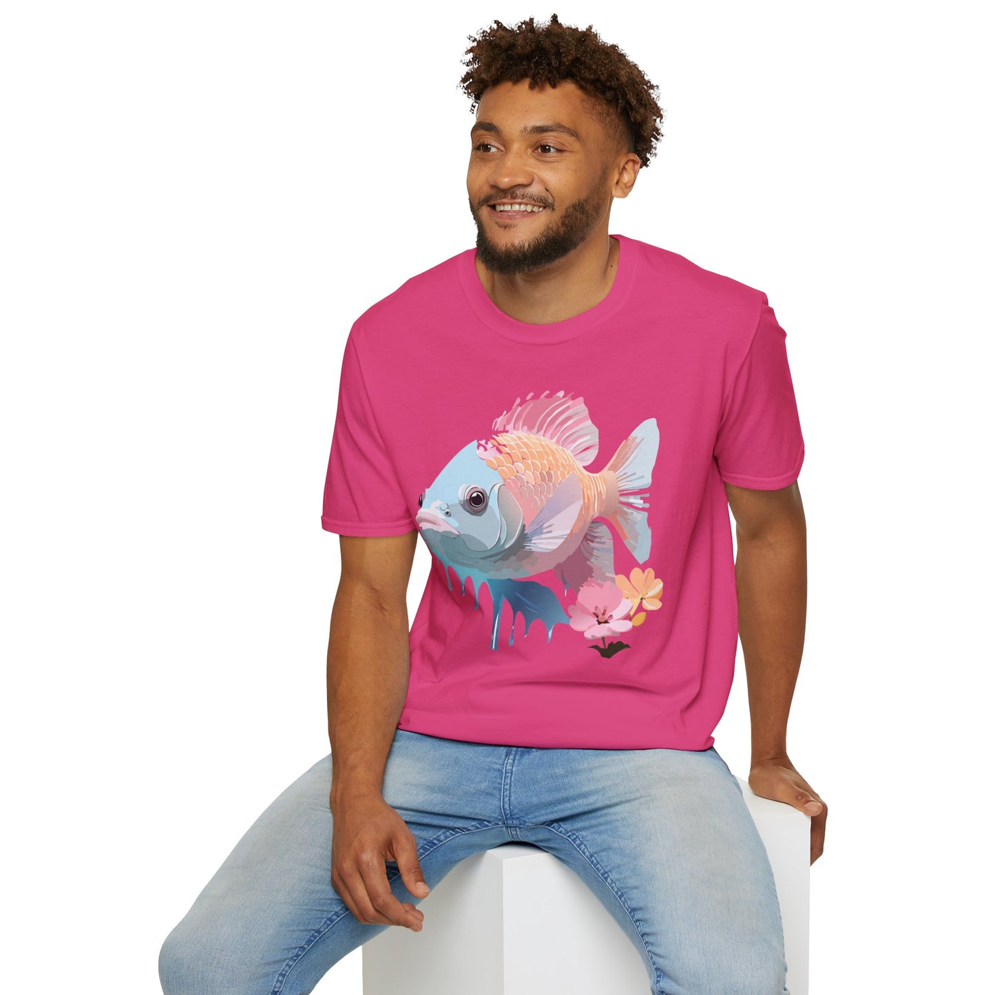 Copy of Fish Art Design Shirt, T Shirt with Fish, Graphic Shirt, Tee Shirt with Graphic Design, Shirt with Fish Graphic Art