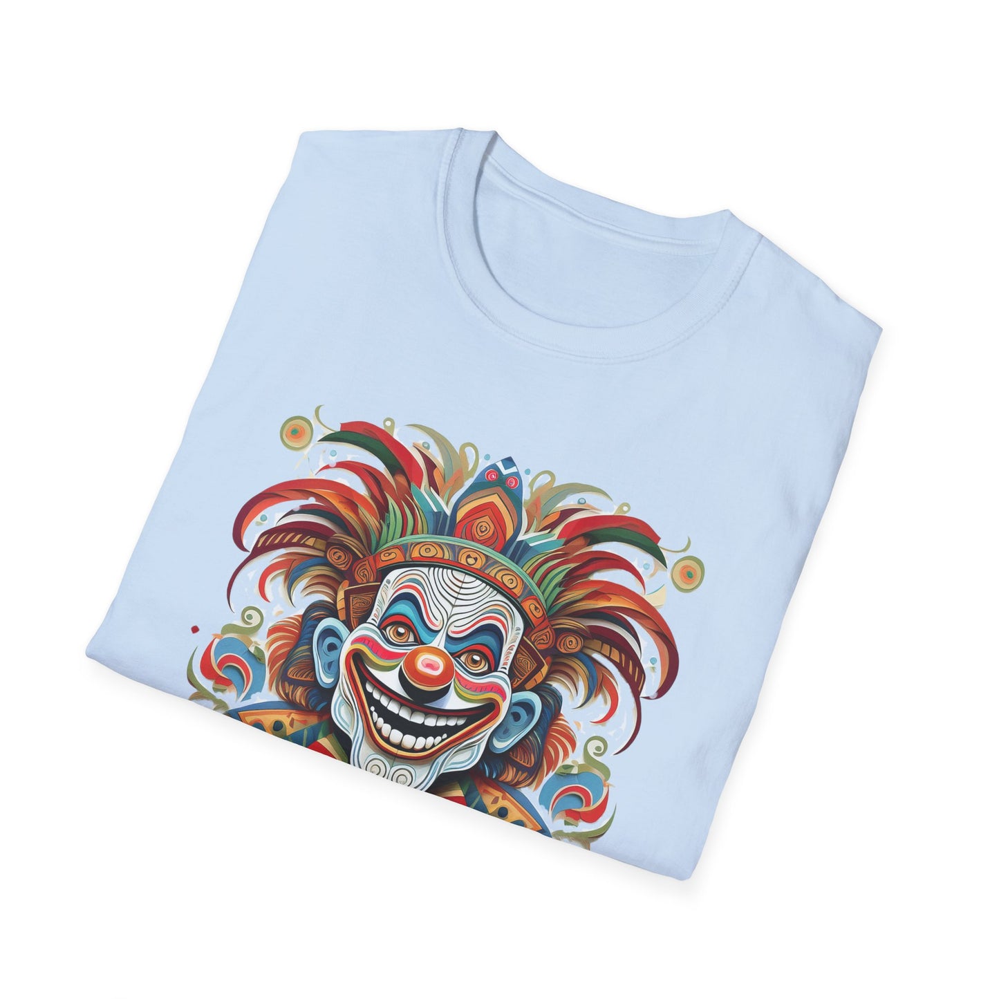 Clown Shirt, T Shirt with Clown, Funny Man Shirt, Tee Shirt with Funny Man, Circus Shirt, Shirt with Circus, Scary Man Shirt, Shirt with Scary Man