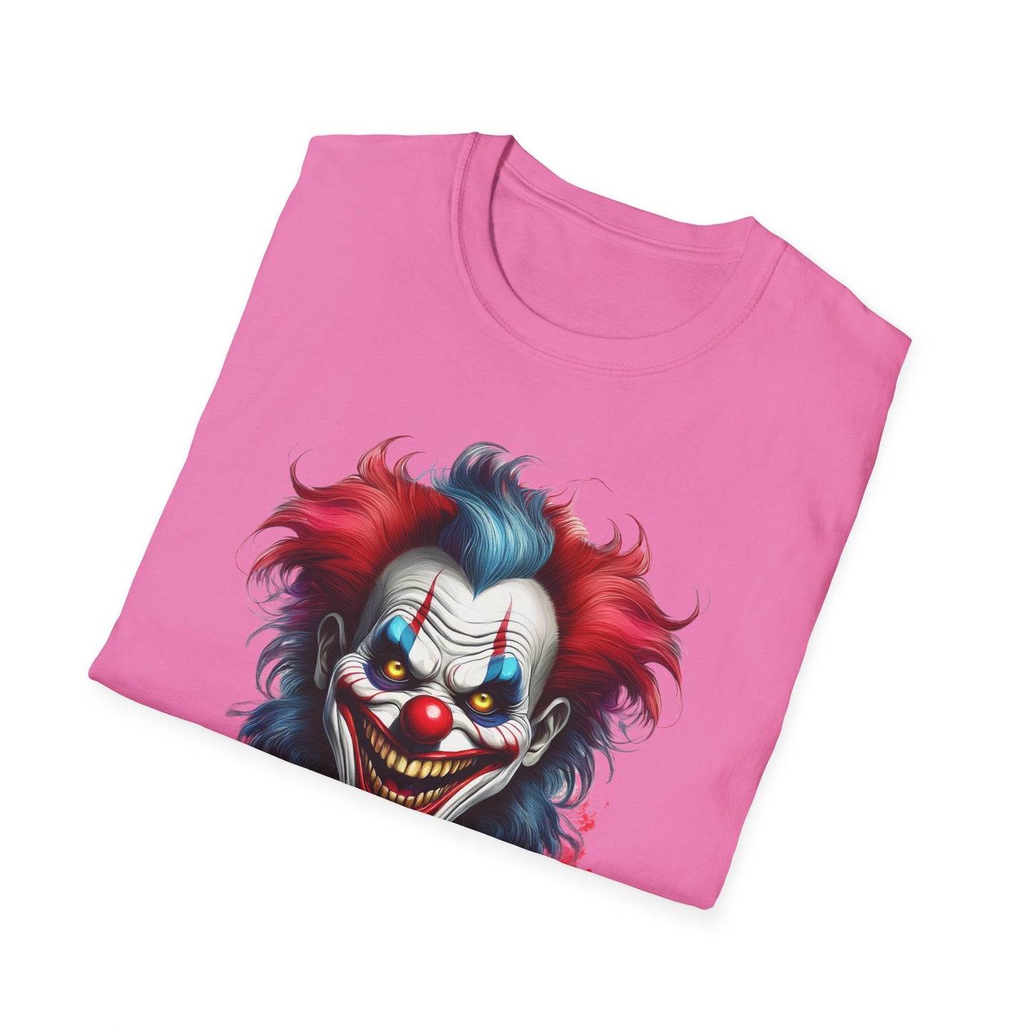 Clown Shirt, T Shirt with Clown, Funny Man Shirt, Tee Shirt with Funny Man, Circus Shirt, Shirt with Circus, Scary Man Shirt, Shirt with Scary Man