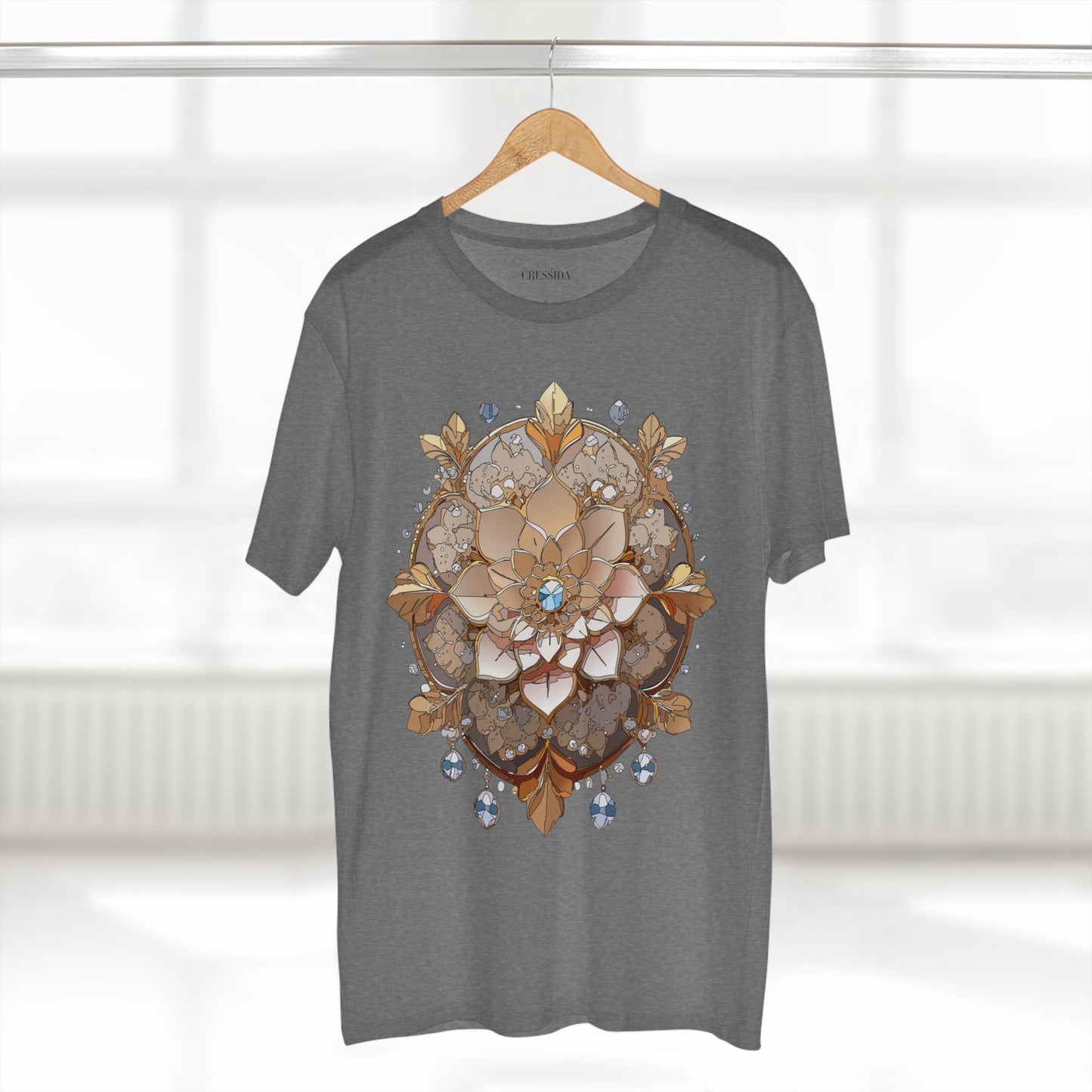 Floral Shirt, Shirt with Flower, Tee Shirt with Antique Flower