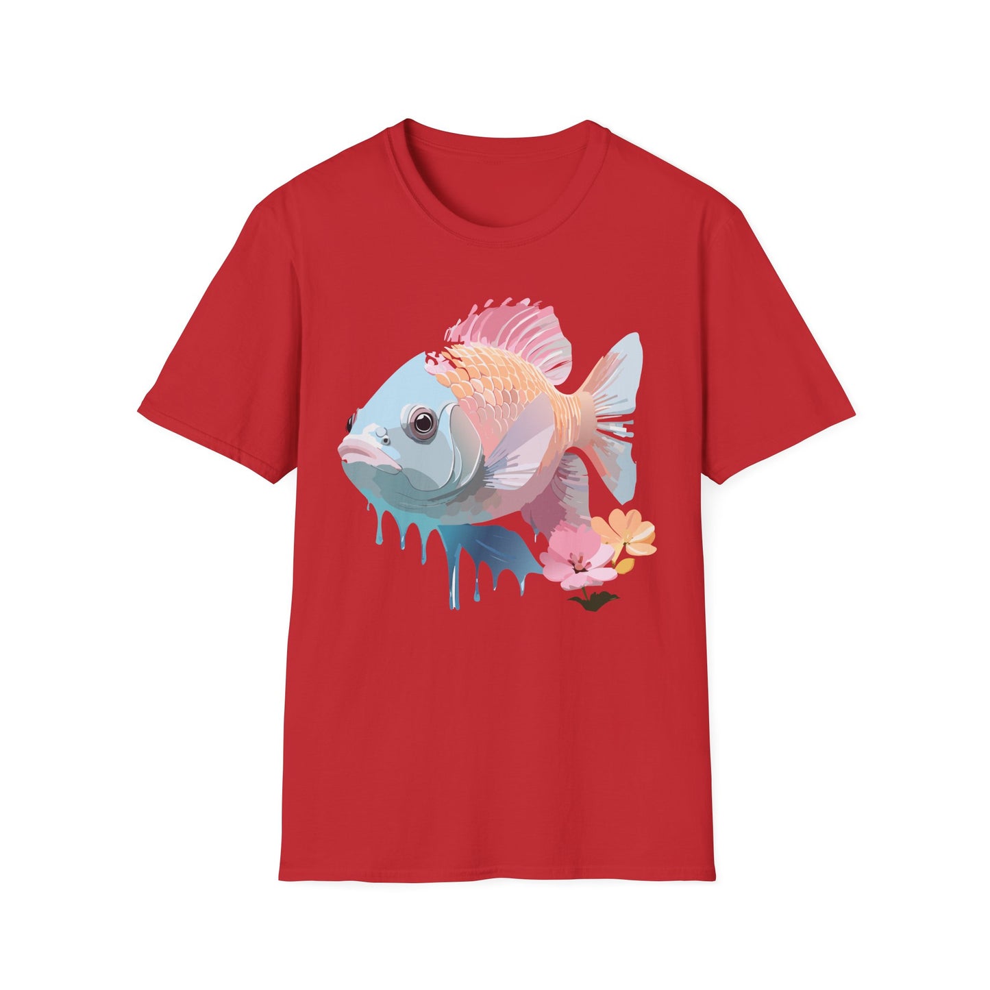 Copy of Fish Art Design Shirt, T Shirt with Fish, Graphic Shirt, Tee Shirt with Graphic Design, Shirt with Fish Graphic Art