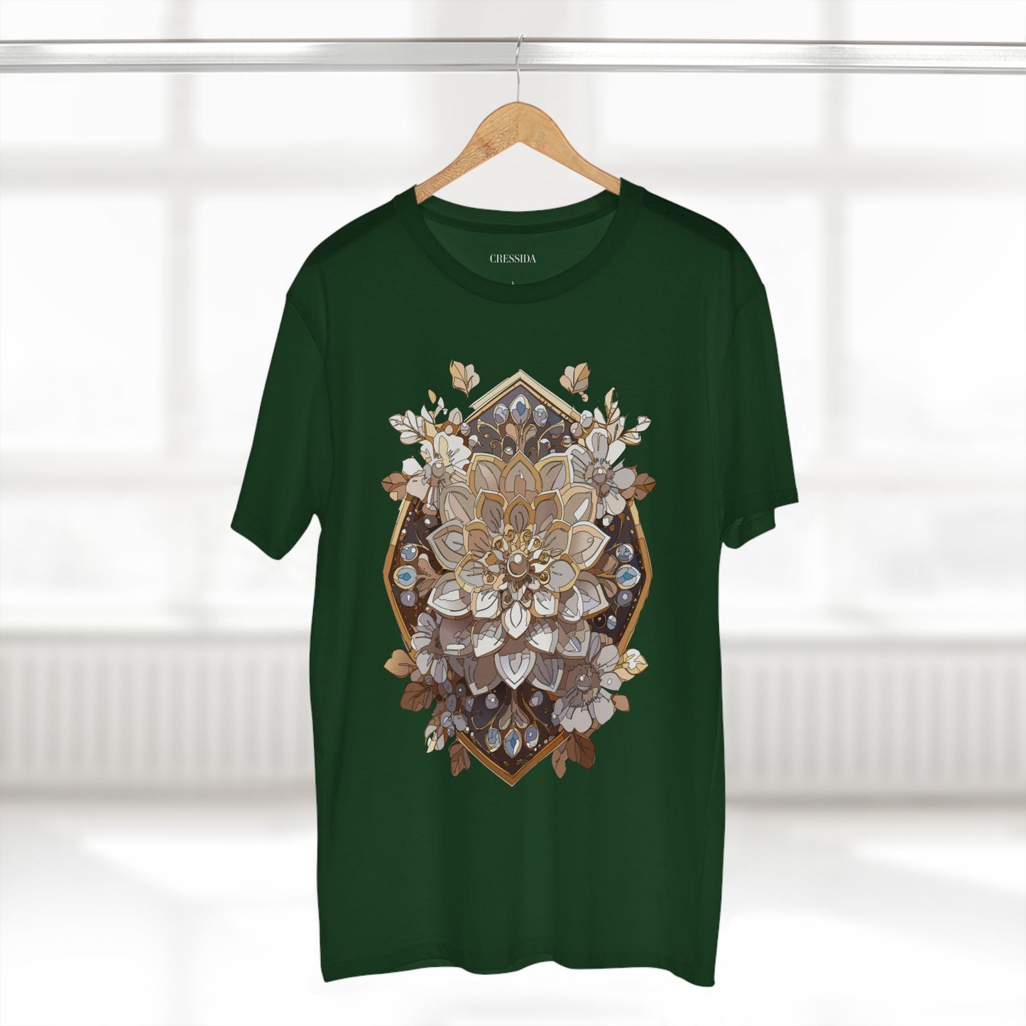 Floral Shirt, Shirt with Flower, Tee Shirt with Antique Flower