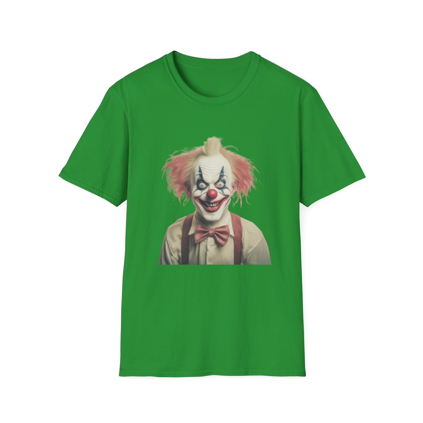 Clown Shirt, T Shirt with Clown, Funny Man Shirt, Tee Shirt with Funny Man, Circus Shirt, Shirt with Circus, Scary Man Shirt, Shirt with Scary Man