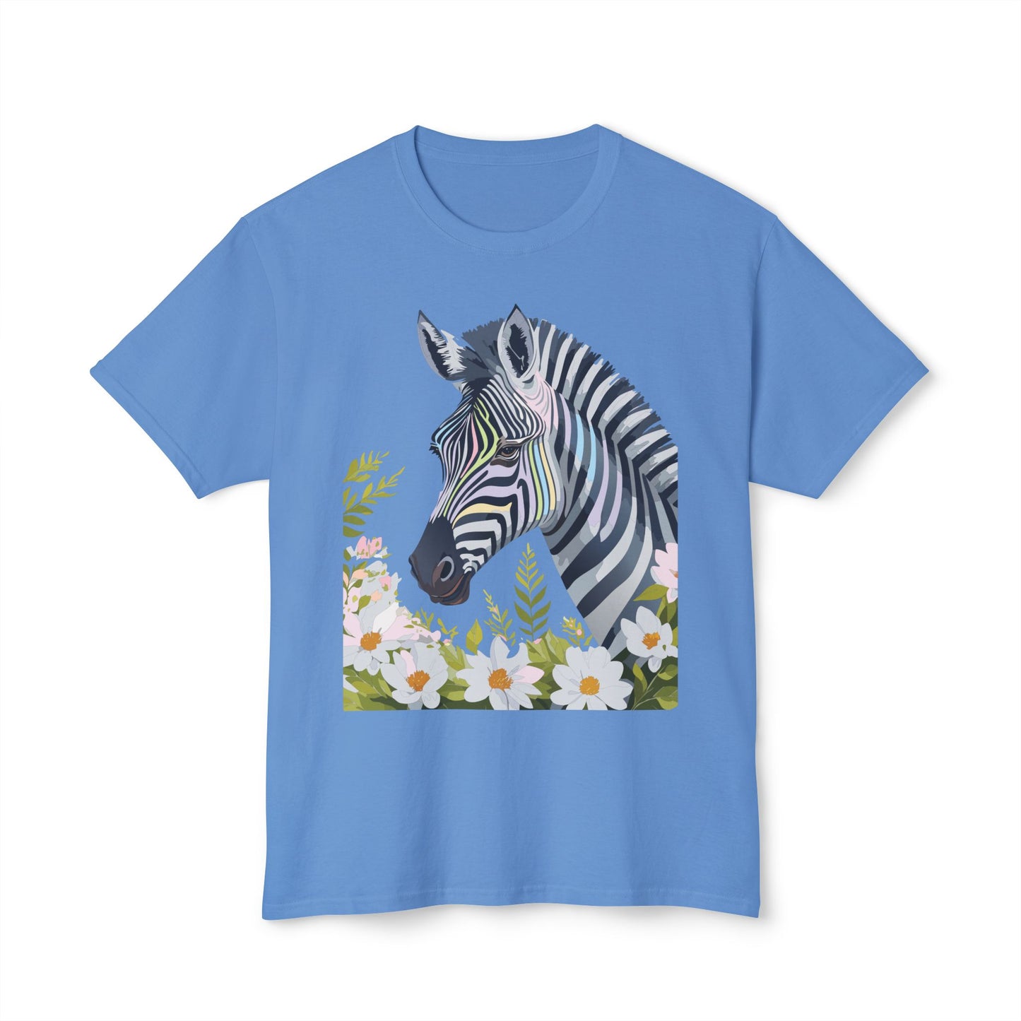 Zebra T-Shirt, Vintage Zebra Tee, Floral Tees, Zebra Art Design Shirt, Tee Shirt with Zebra 7